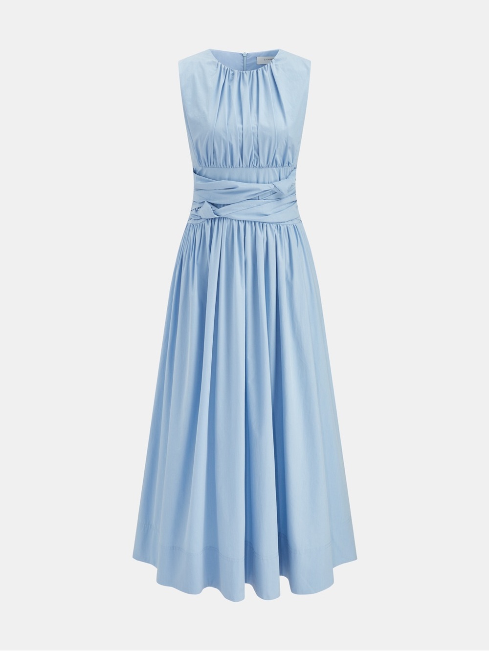 NWT COMMENSE Ruched Waist Maxi Dress